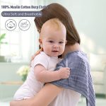 Yoofoss Muslin Burp Cloths for Baby 10 Pack 100% Cotton Baby Washcloths for Boys Girls Large 20''X10'' Super Soft and Absorbent White - Image 2